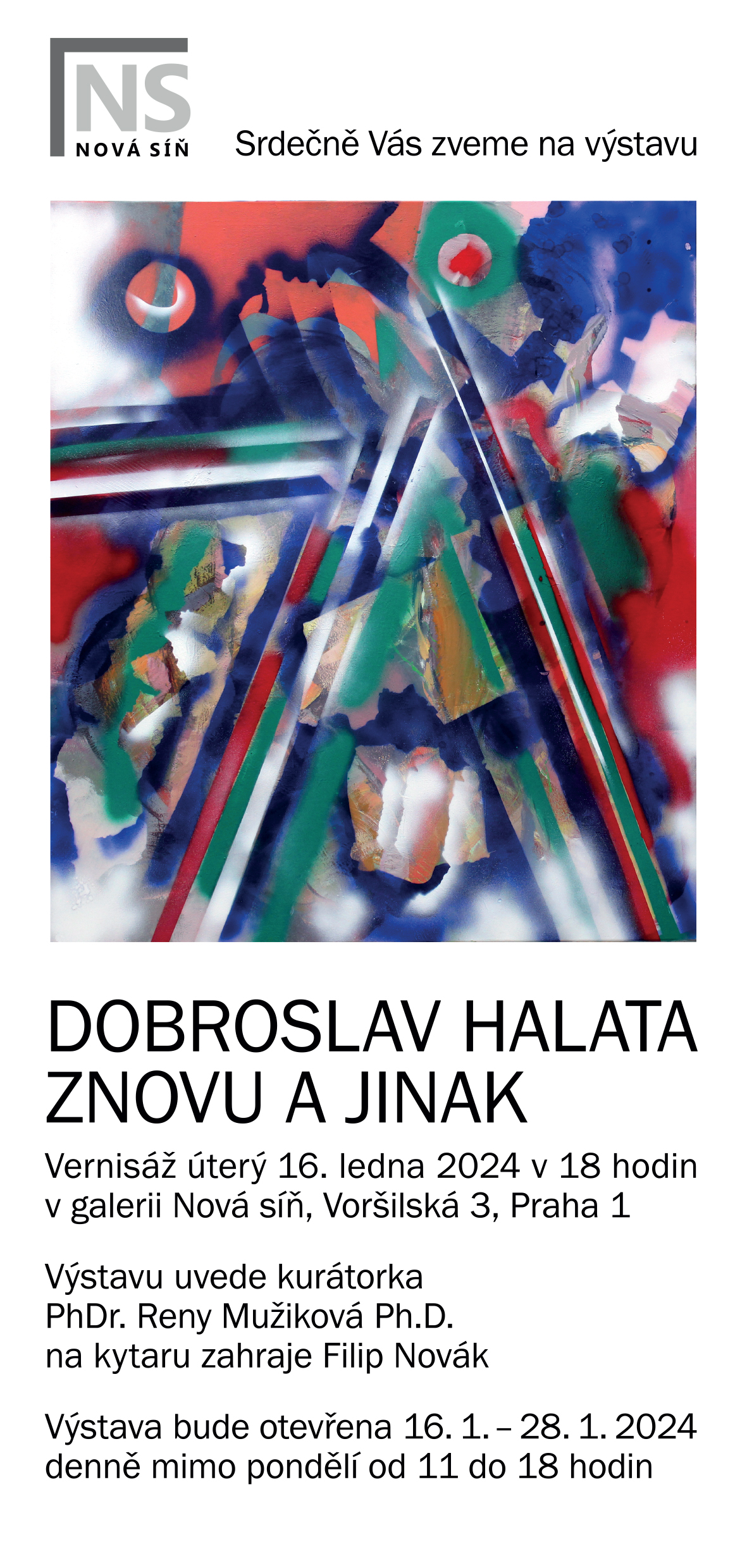 Versniáž výstavy obrazů Dobroslava Halaty „Znovu a jinak“
