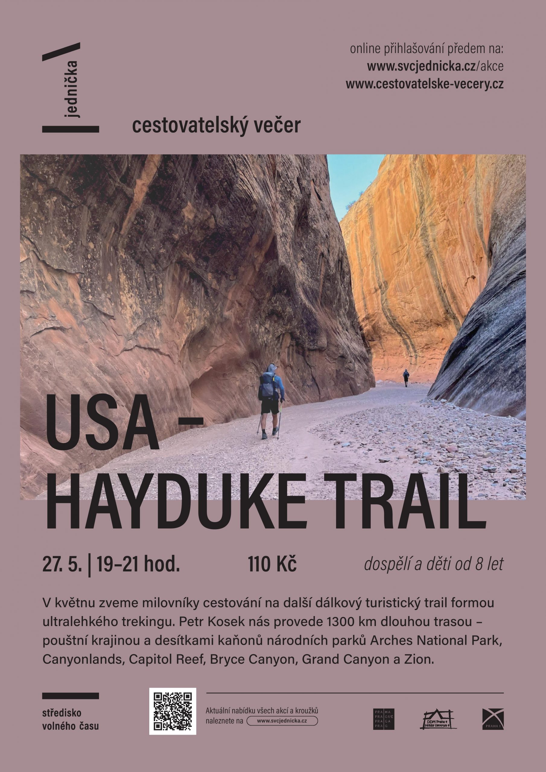 Cestovatelské večery v Jedničce - USA: Hayduke Trail