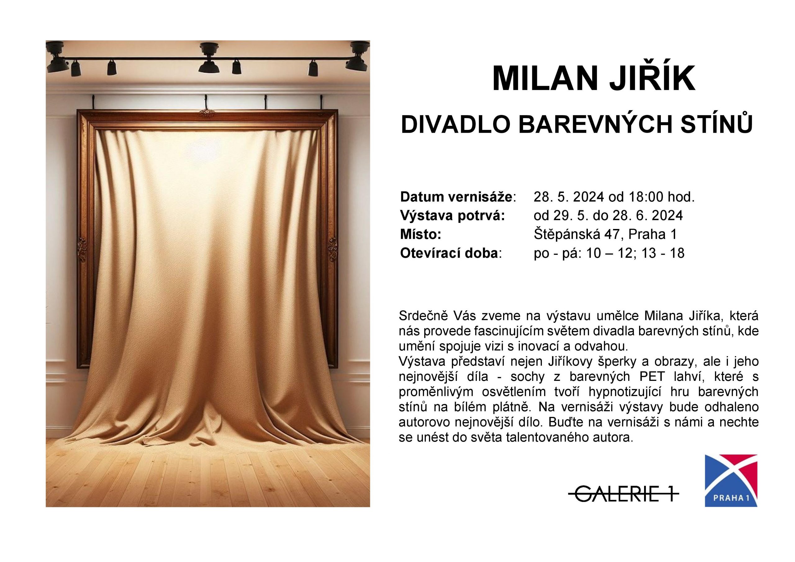 Vernisáž výstavy Milana Jiříka v Galerii 1