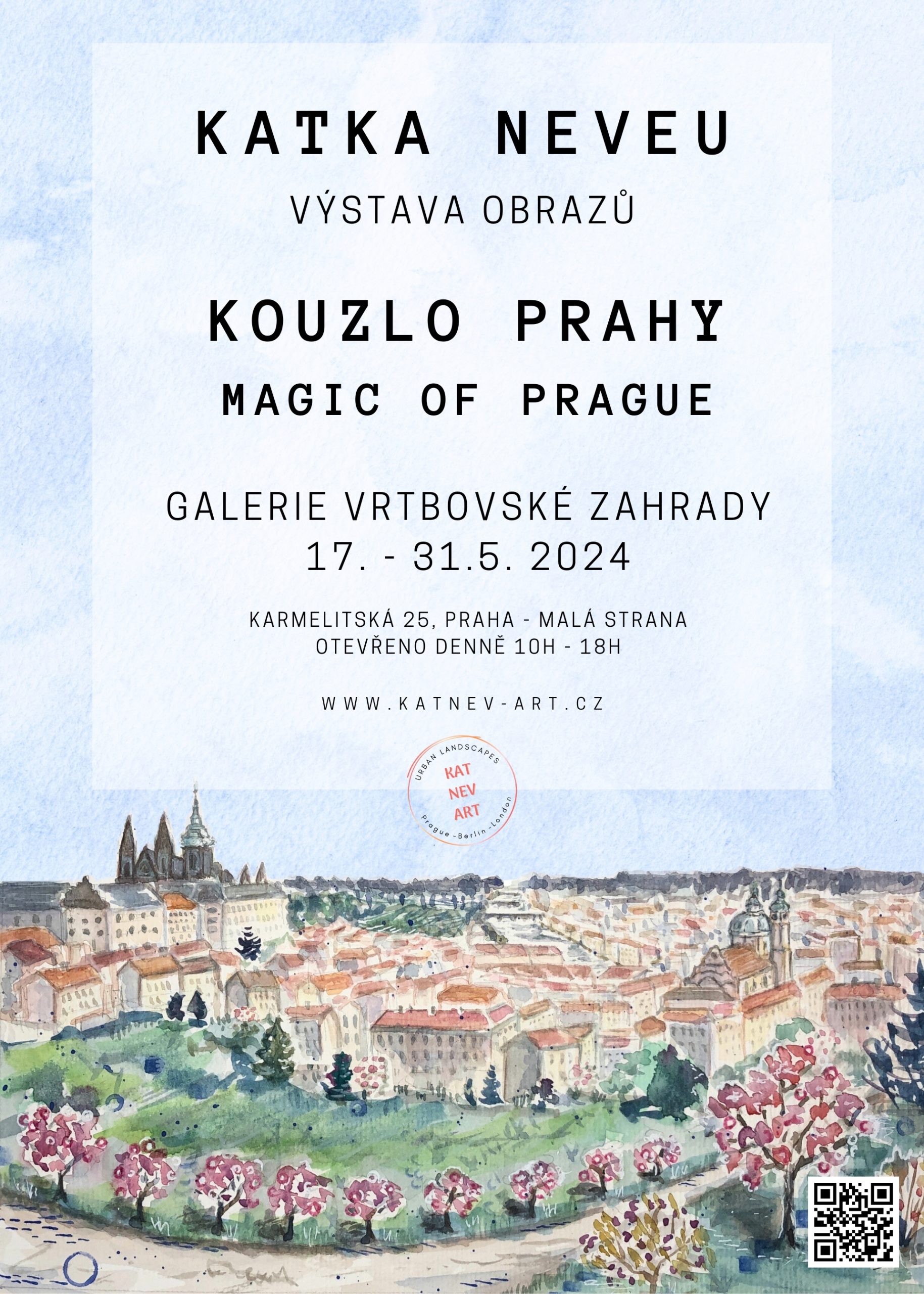 Kouzlo Prahy - výstava obrazů Katky Neveu